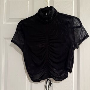 Cinq à Sept Mesh Crop Top